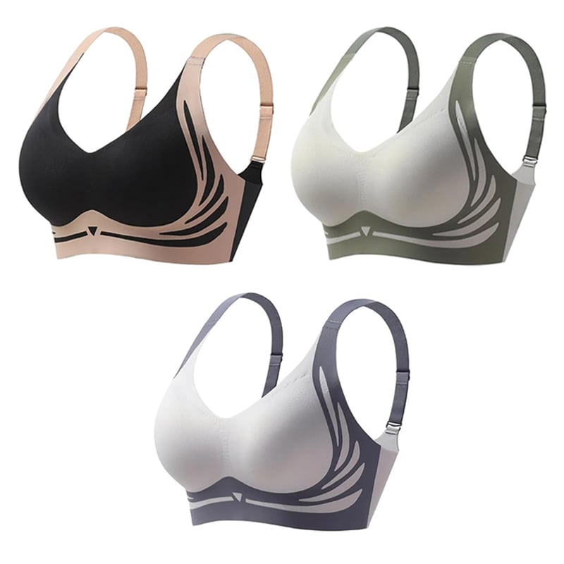 🔥Super gather bra | Wireless Push-up Bra👍No more sagging breasts