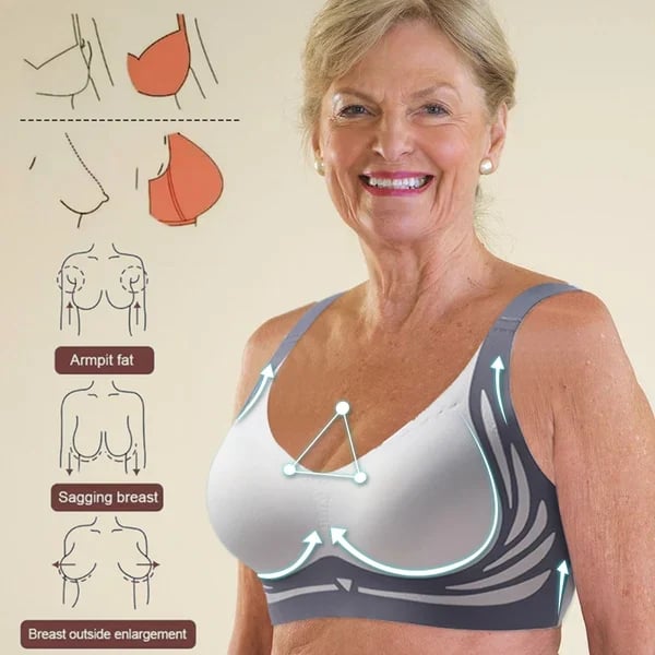 🔥Super gather bra | Wireless Push-up Bra👍No more sagging breasts