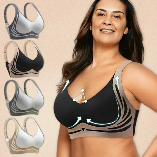 🔥Super gather bra | Wireless Push-up Bra👍No more sagging breasts